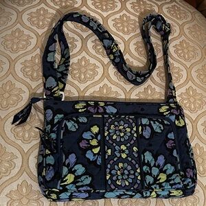 Vera Bradley Blue and Yellow Floral Mini Bag